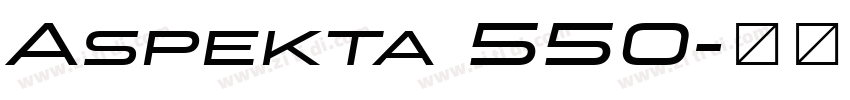 Aspekta 550字体转换